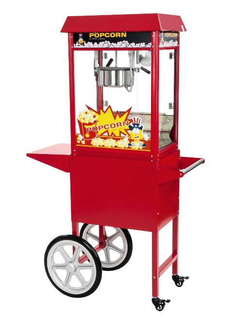 Noleggio Carretto Pop Corn rosso a Milano